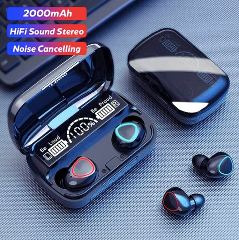 (2 in 1) TWS M10 Wireless Earbuds with Power Bank